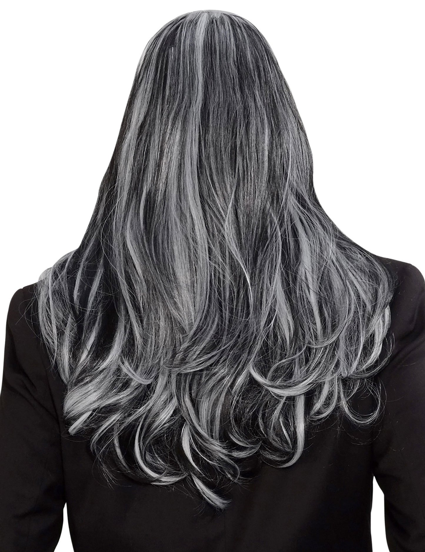Vedere din spate a perucii lungi de vampir pentru adulți
