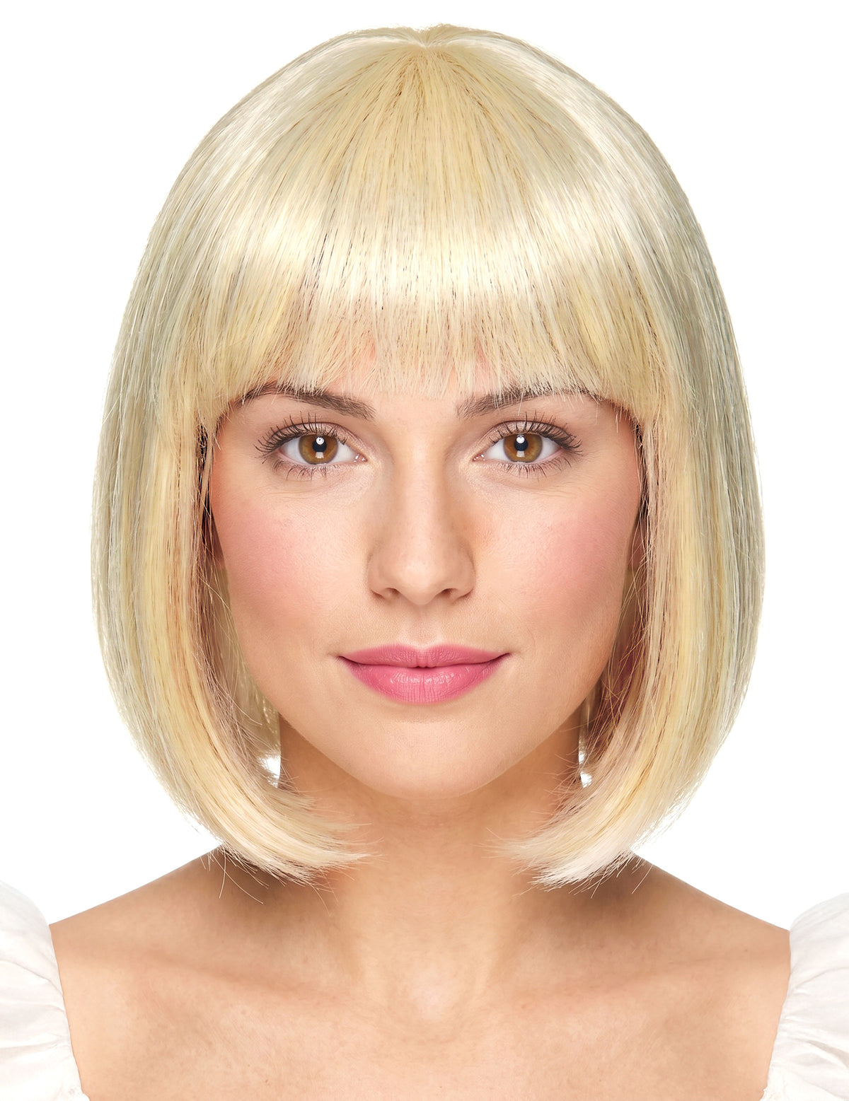 Blondă de lux de lux Square Short cu Frede Woman