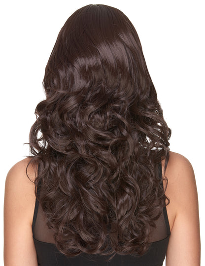 Perucă de lux de lux de lux cu breton pentru femei - 221g