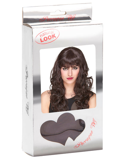 Perucă de lux de lux de lux cu breton pentru femei - 221g