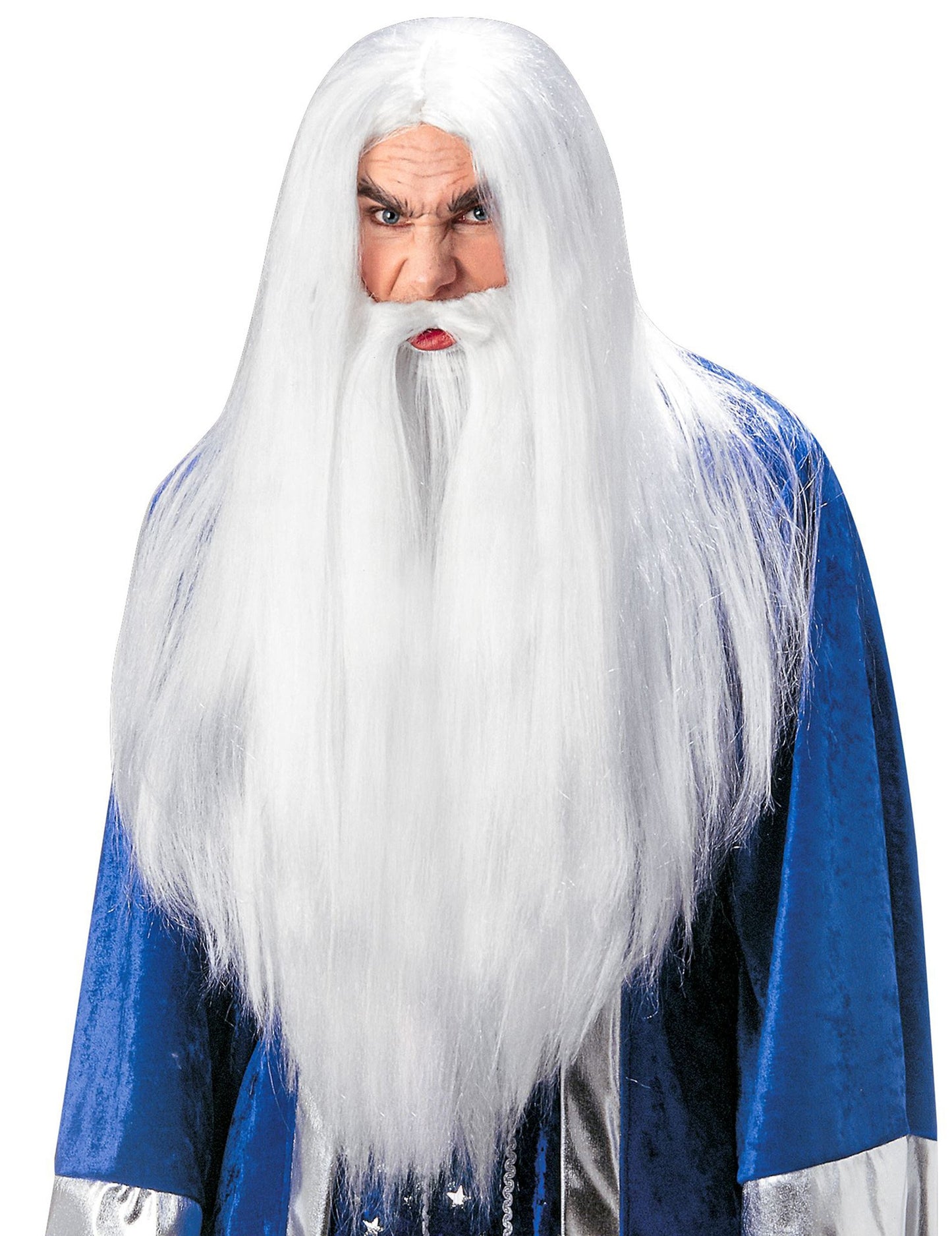 Peruca de mag cu barba adultă