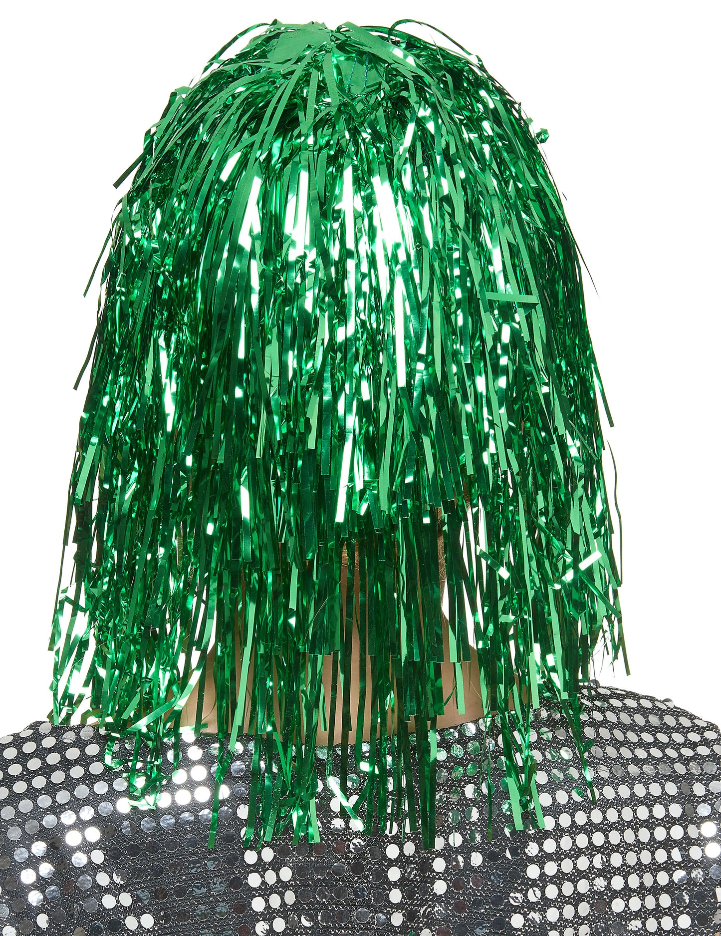 Peruca de metal verde pentru femei