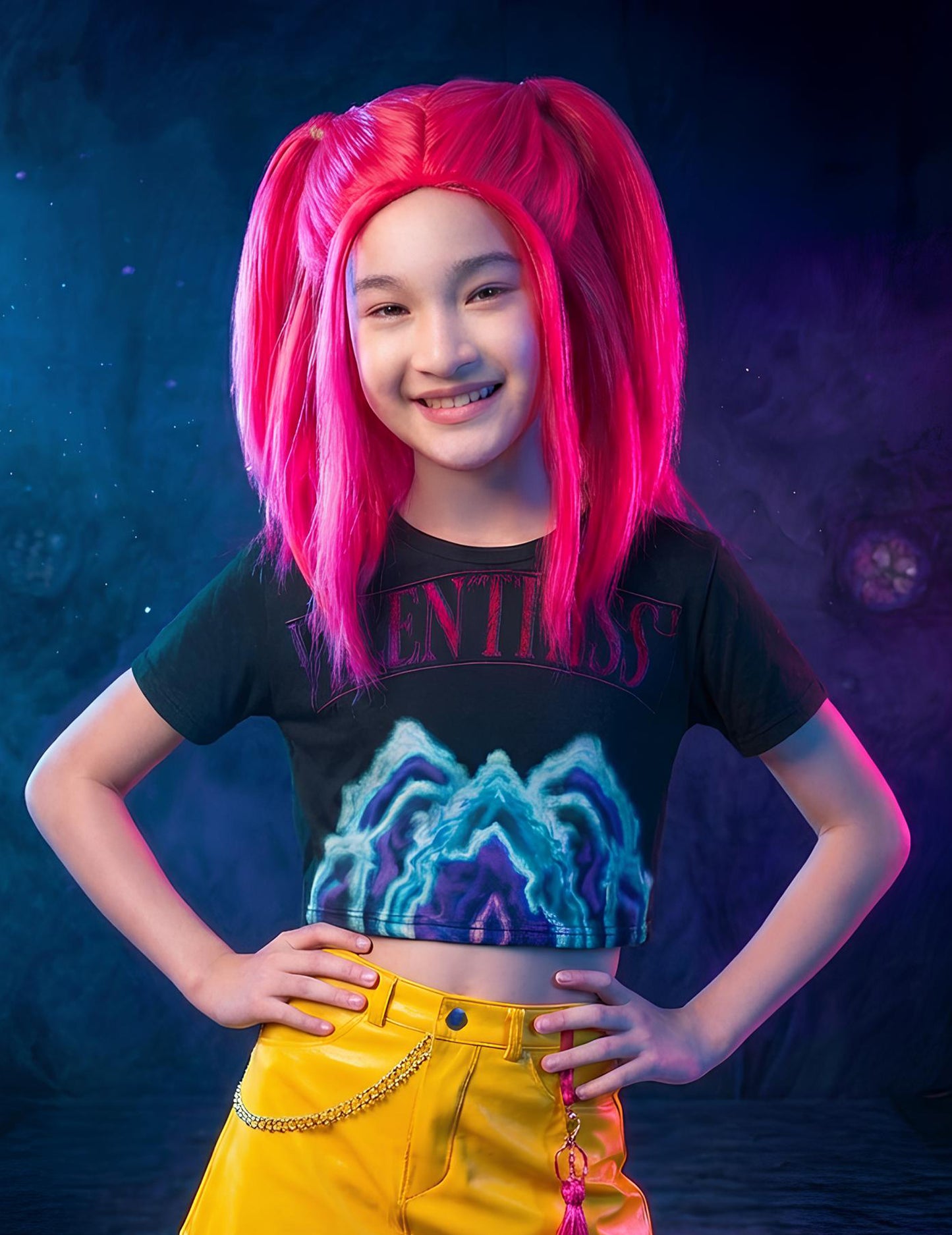 Perucă Mira Kpop Demon Hunter fată 