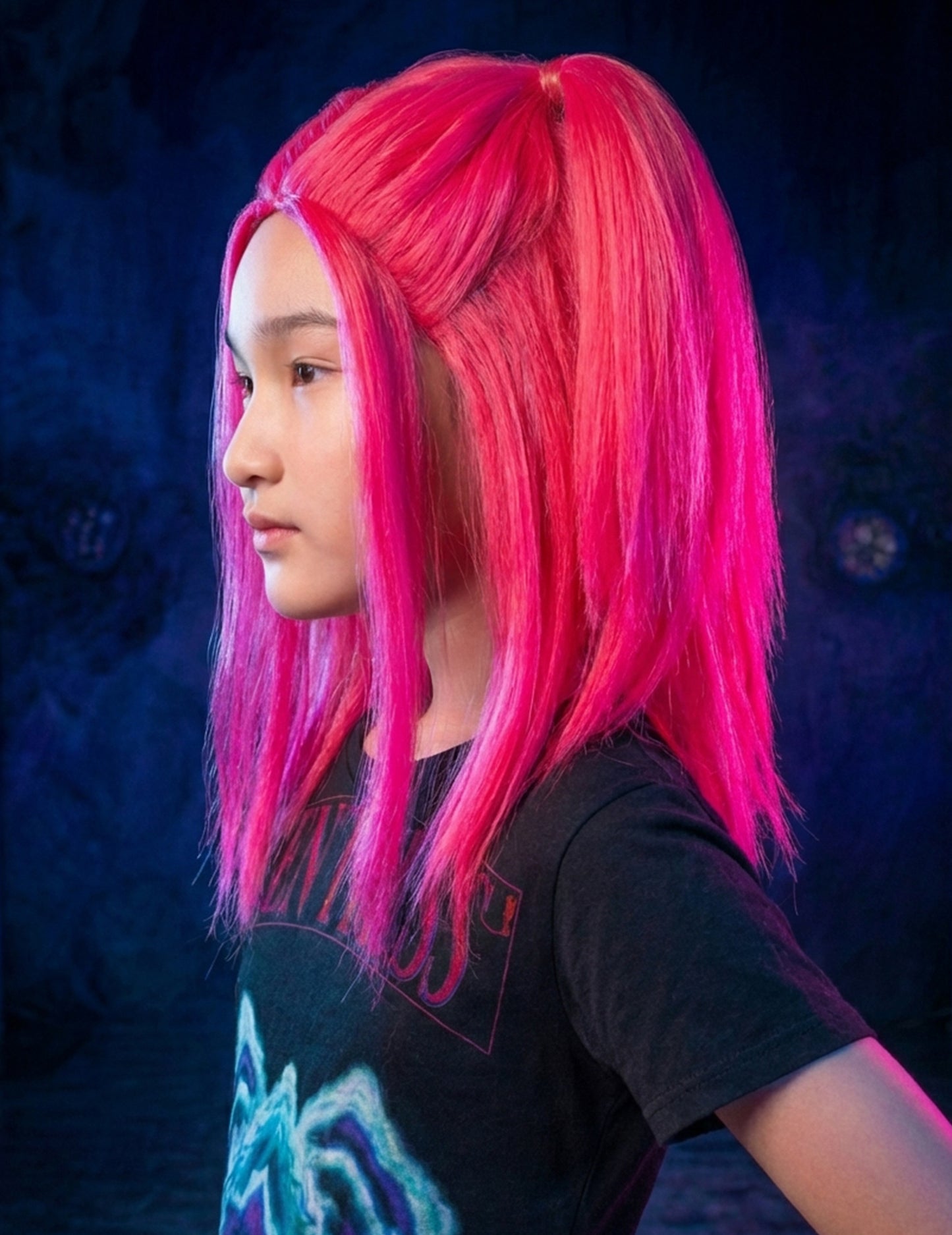 Perucă Mira Kpop Demon Hunter fată 