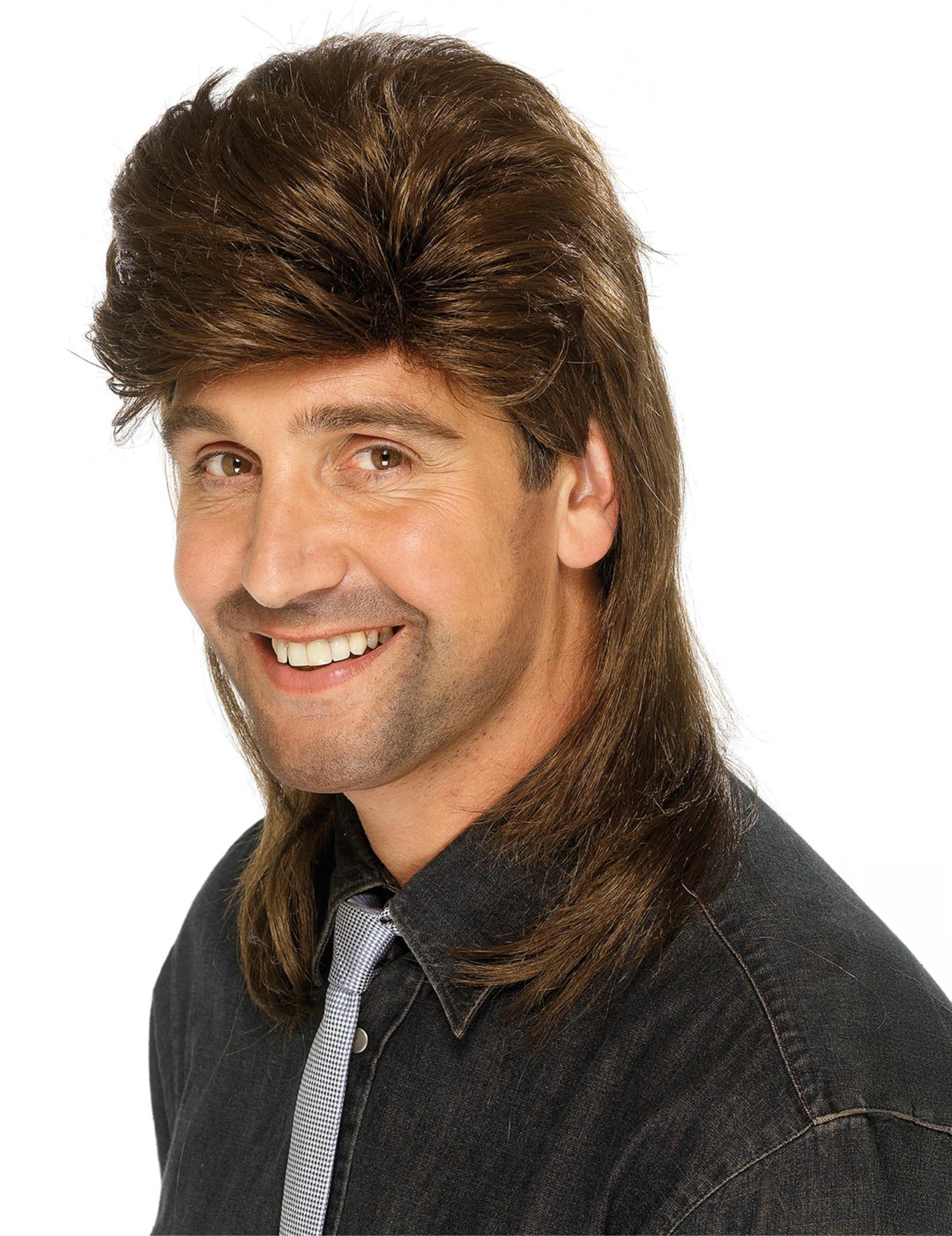 Peruca de ciorchine maro bărbaților