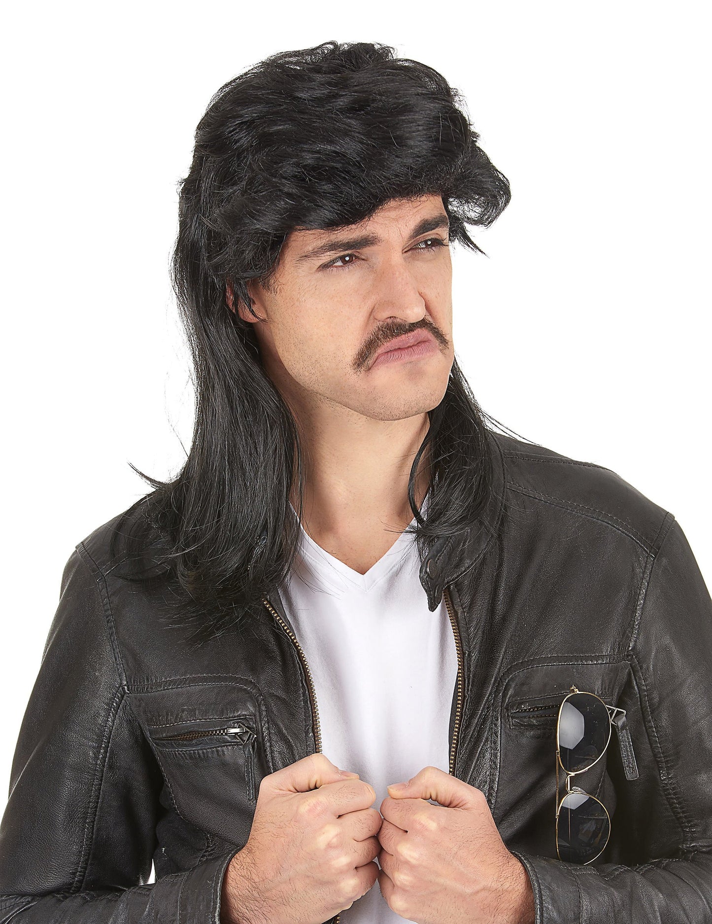 Peruca de ciorchine negre pentru bărbați