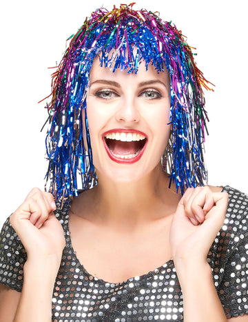 Perucă multicoloră pentru adulți