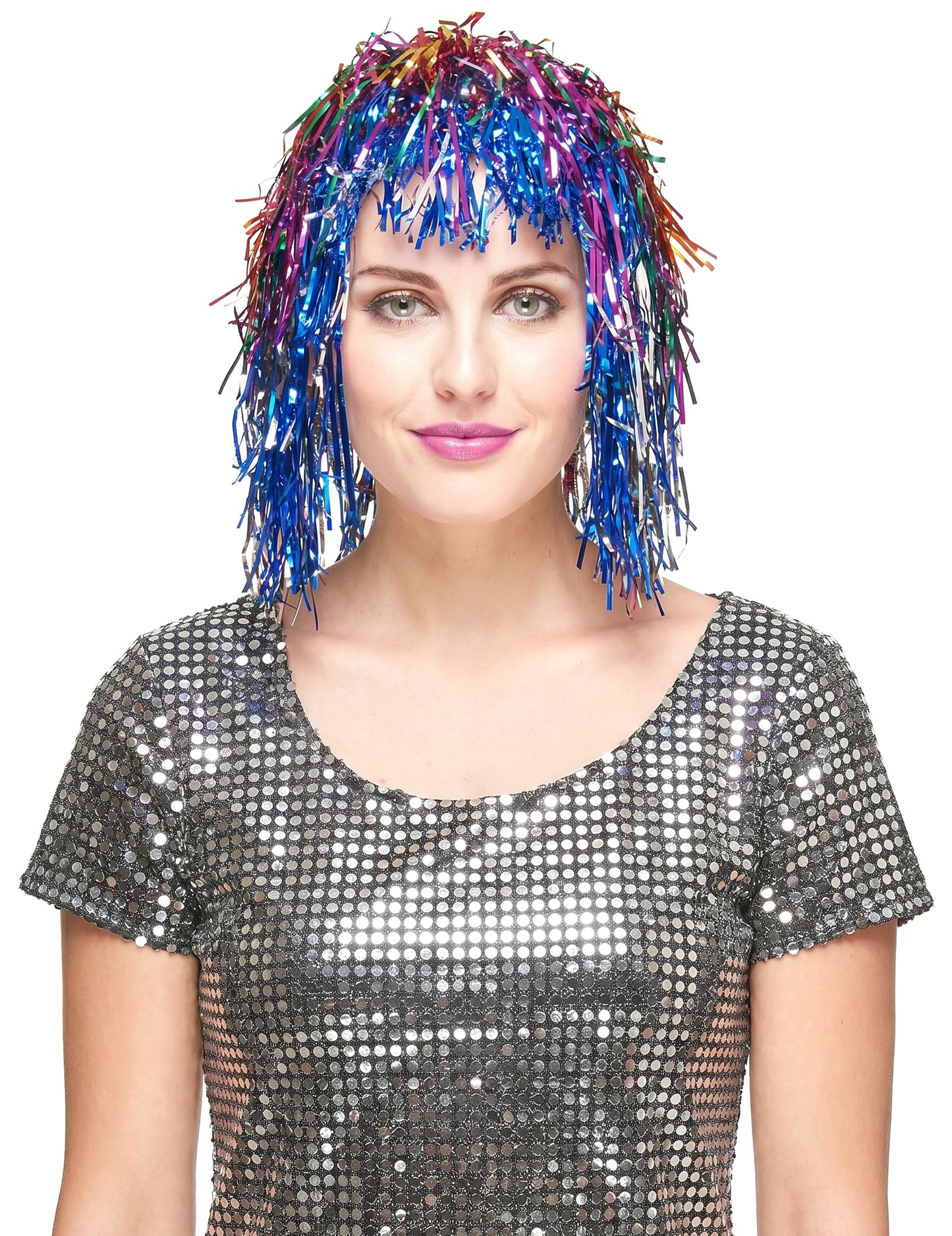Perucă multicoloră pentru adulți