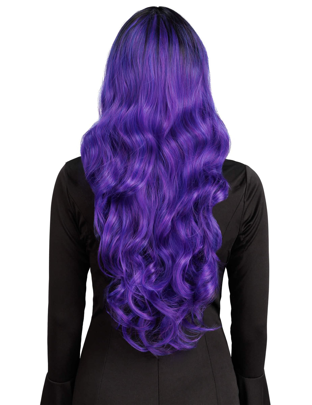 Perucă ombré violet și negru de lux pentru femei
