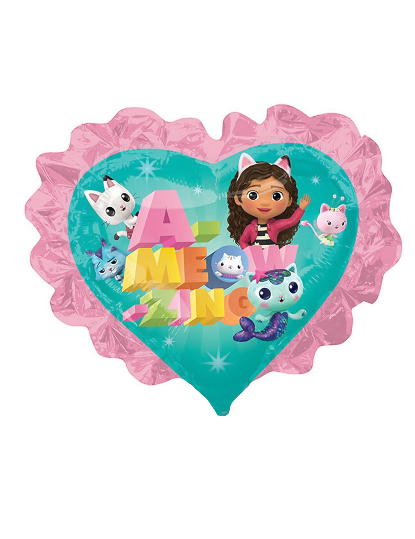 Balloon pentru inimă mică din aluminiu Gabby și The Magic House 22 cm