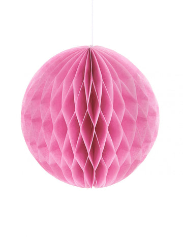 Mingea mică din hârtie fagure roz 10 cm decorațiune de agățat 