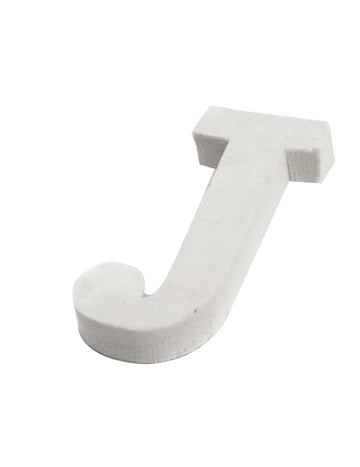 Litera mică din lemn alb j 5 cm pentru decorare