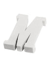Petite lettre m pour mariage en bois blanc