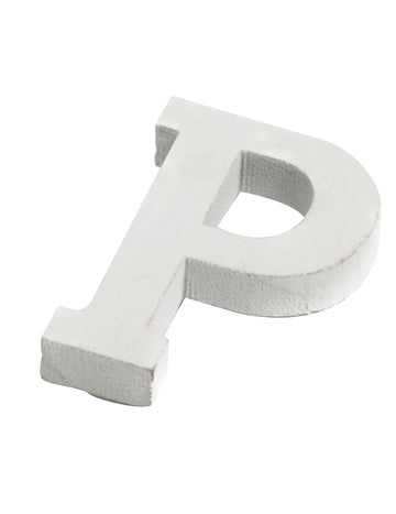 Litera mică din lemn alb p 5 cm pentru nuntă