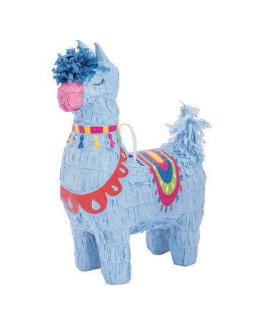 Mini piñata lama albastru 16 cm