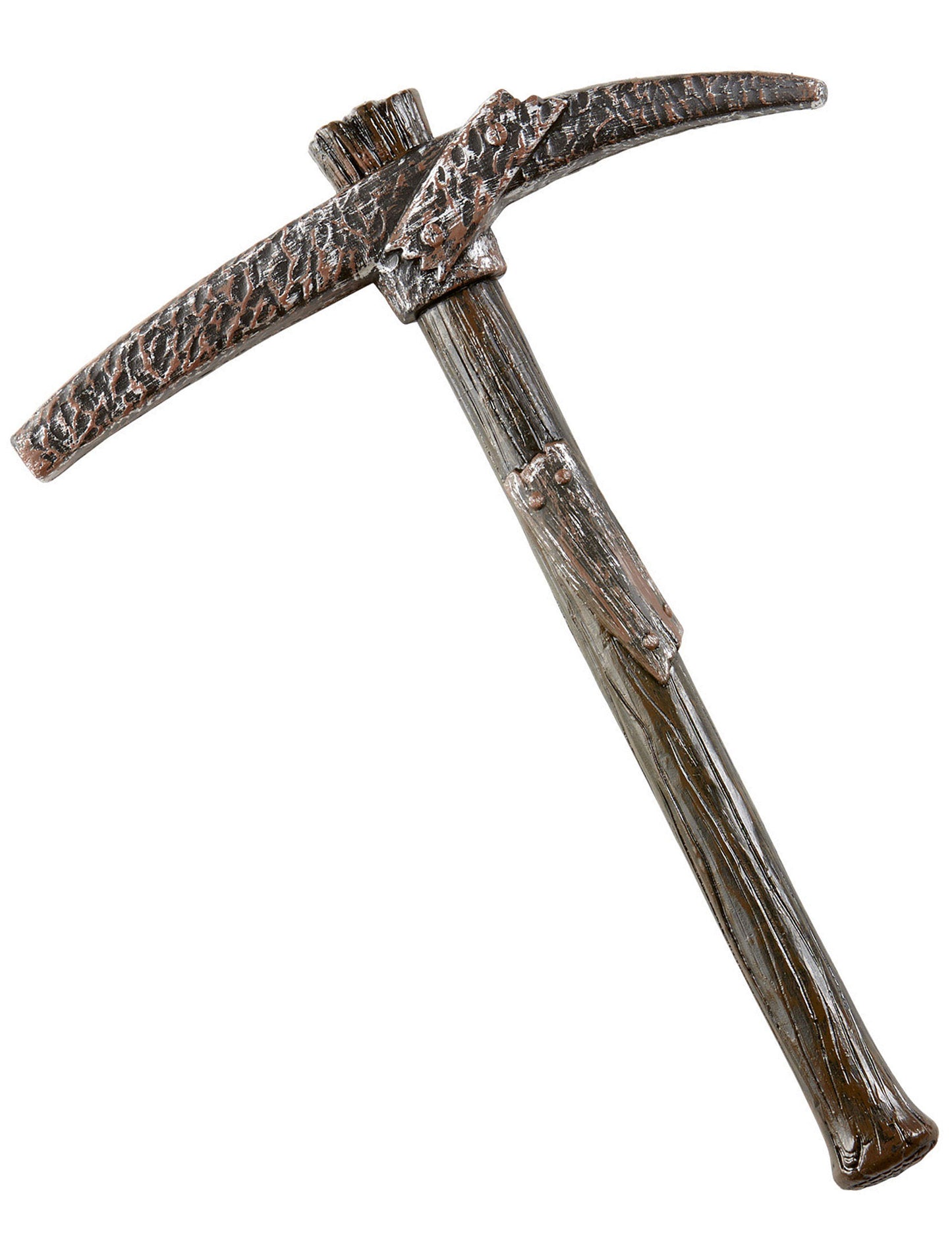 Pioche de mineur pour adulte marron et argenté effet vieilli