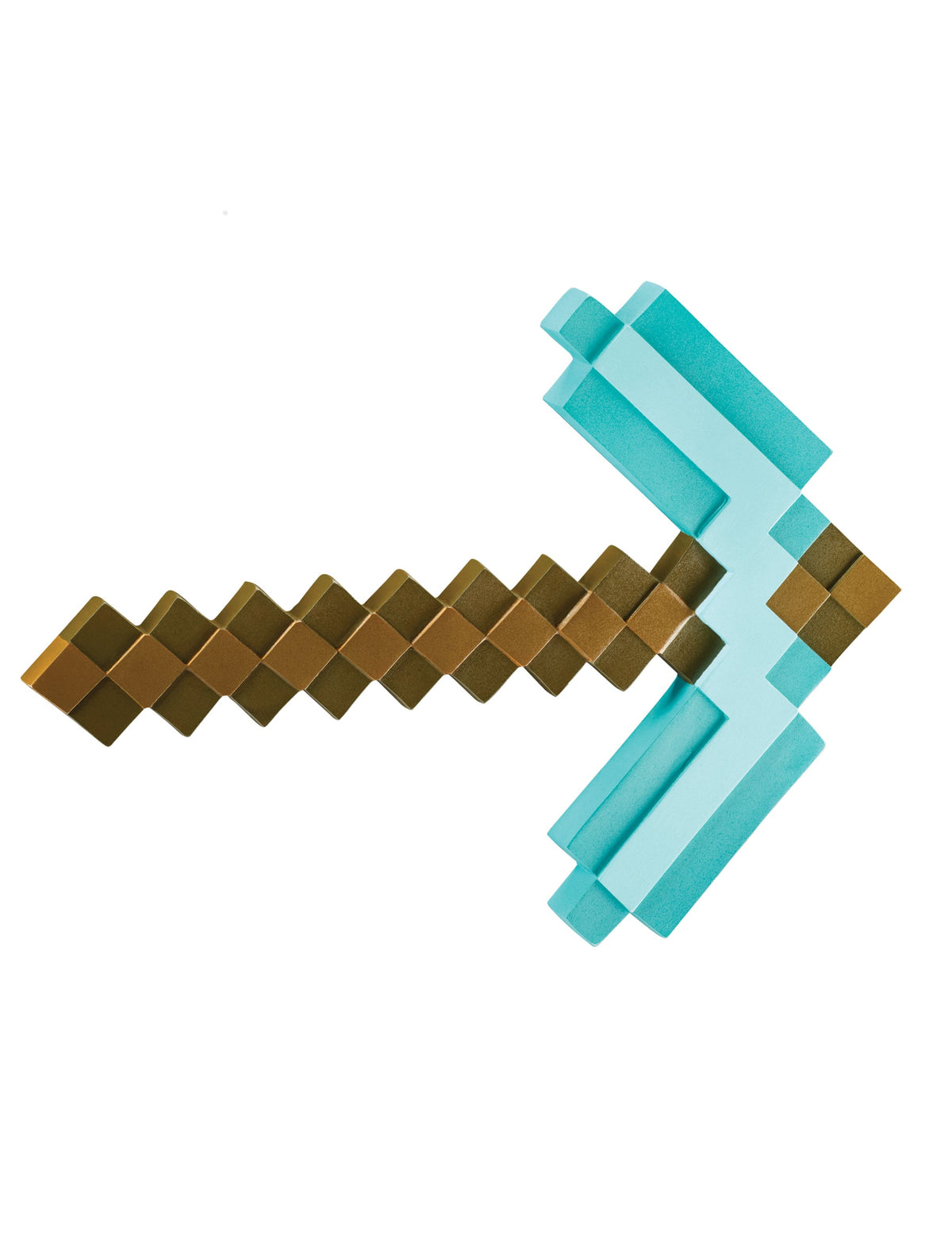 Pioche Minecraft™ pour enfants turquoise et marron