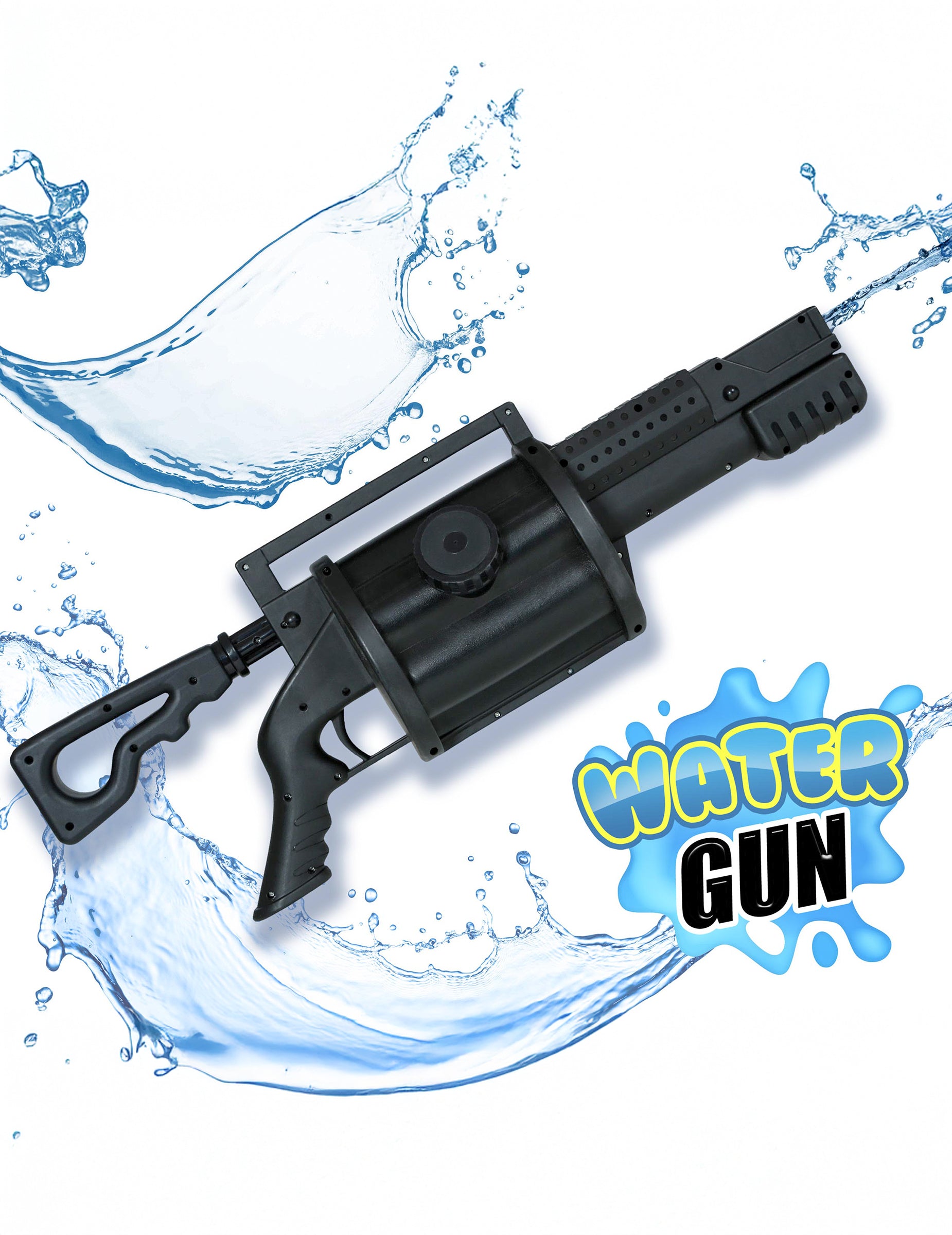 Pistolet à eau pour enfant et adulte noir