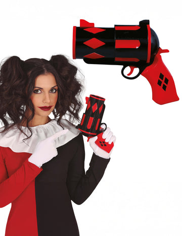 Pistolet Arlequine rouge et noir
