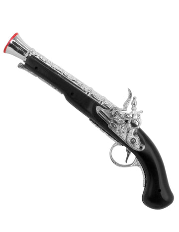 Pistol pirat din plastic negru cm