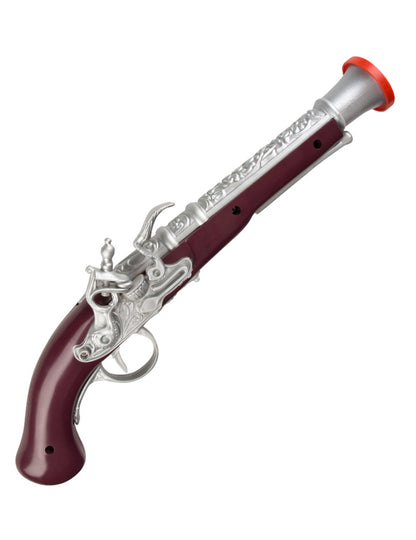 Pistol pirat din plastic maro