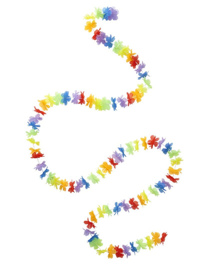 Guirlande fleurs hawaï pour fête multicolore