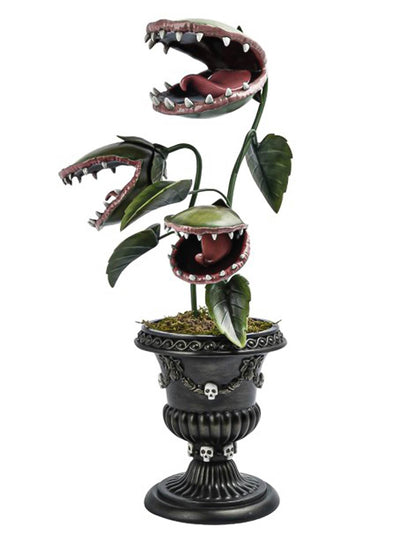 Plante carnivore géante en résine 23 x 27 x 58 cm