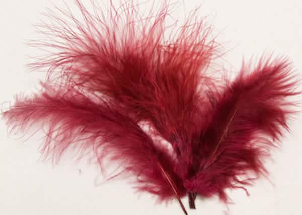 Pene decorative bordo pachet de 20