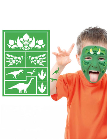 Stencil de machiaj dinozaur