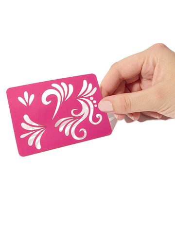 Machiaj reutilizabil stencil arabesque