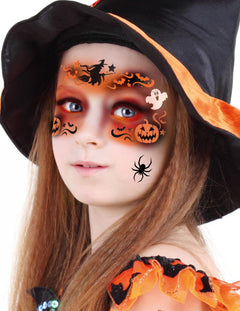 Machiaj de Halloween portocaliu