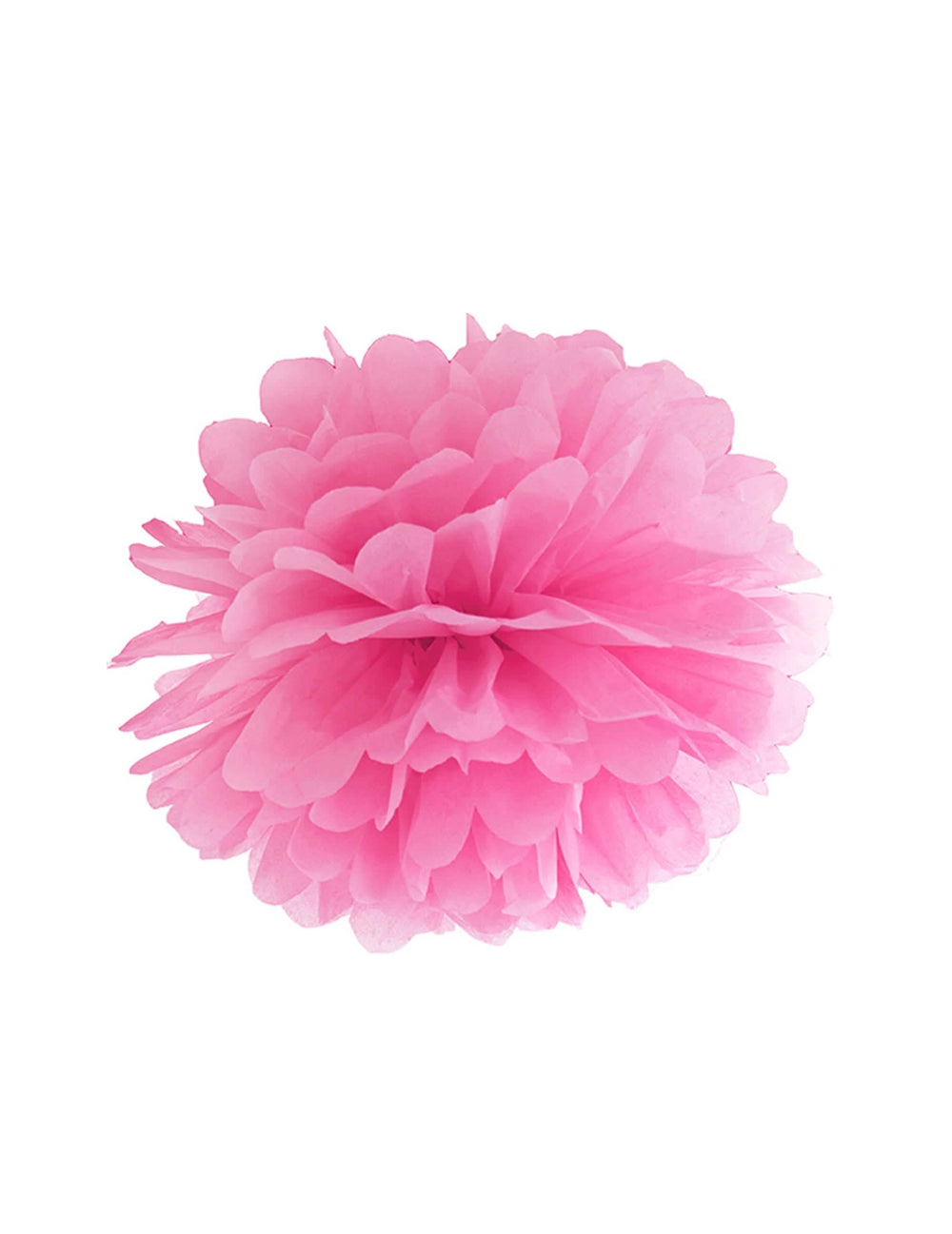 Pompon suspendabil din hârtie fuchsia