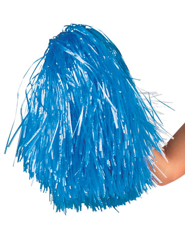 Pompon de pom-pom girl pour supporter bleu métallique