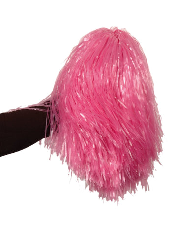 Pompon de pom-pom girl pour supporter rose métallique