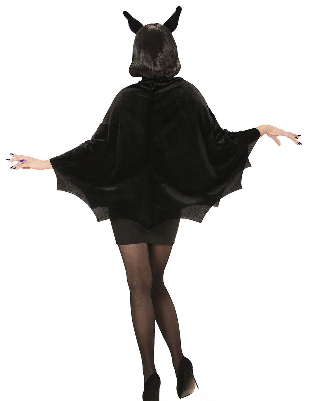 Vue de dos du poncho chauve souris