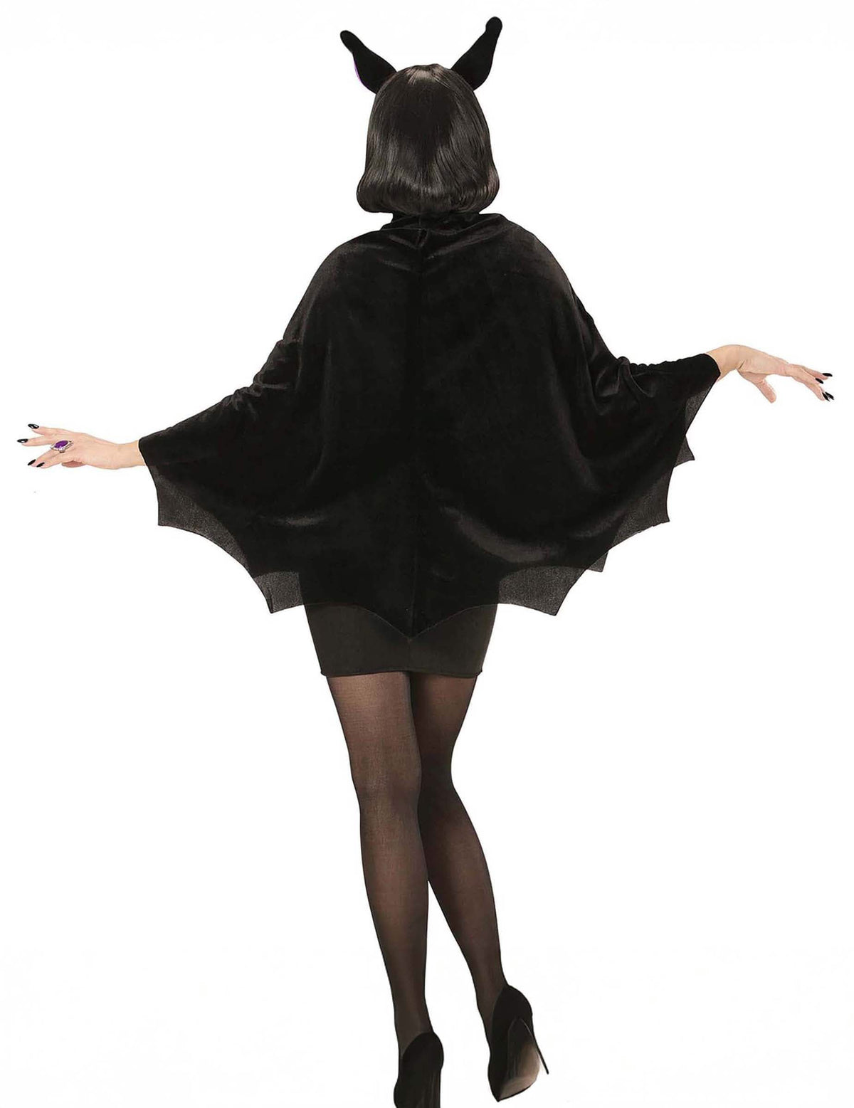Vue de dos du poncho chauve souris