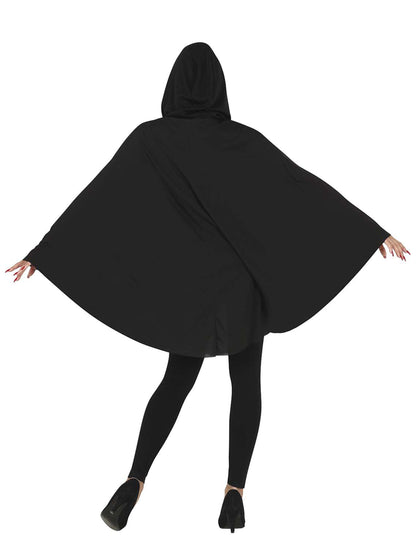 Poncho dovleac negru adulți