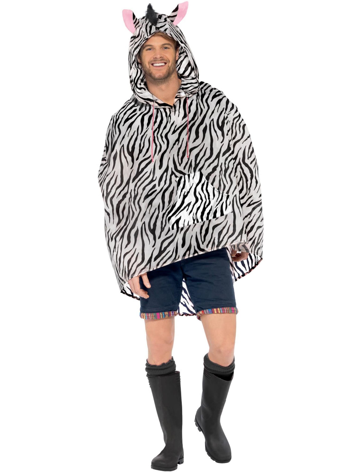 Adult Zebra Poncho