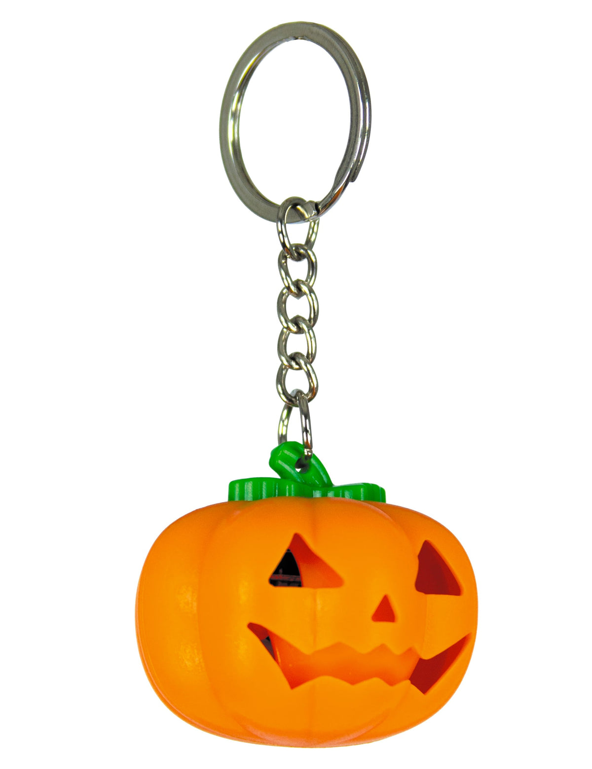 Porte-clé citrouille pour enfant et adulte orange lumineux