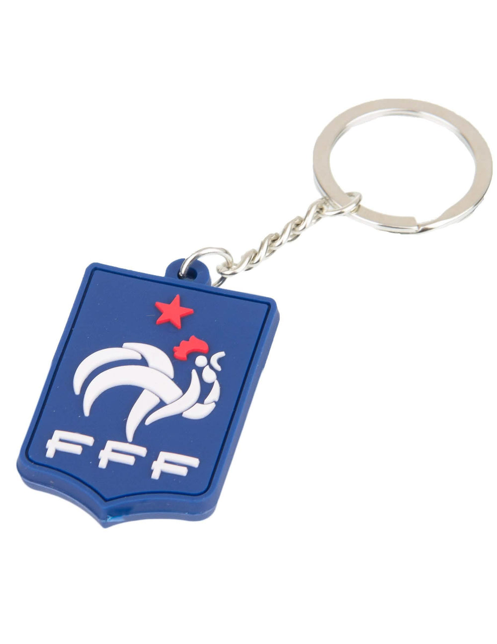 Breloc din silicon franța FFF pentru suporter albastru
