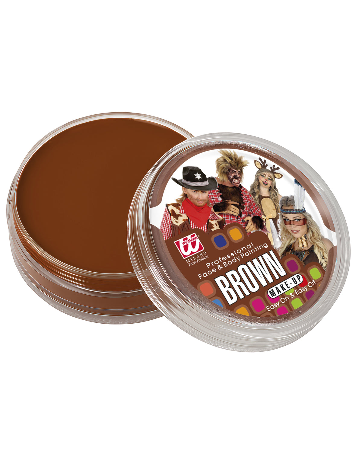 Maquillage professionnel à l'eau pour visage et corps marron