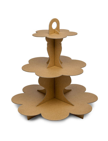 Afișaj de cupcake de carton Kraft