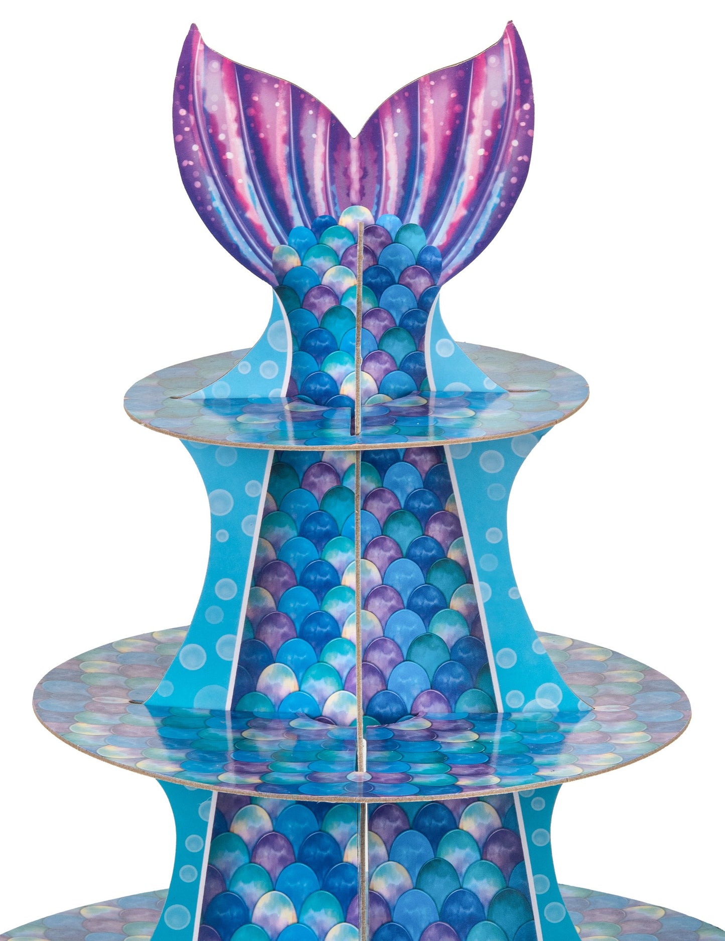 Cupcake Afișare Sirenă Purple Blue 40 cm