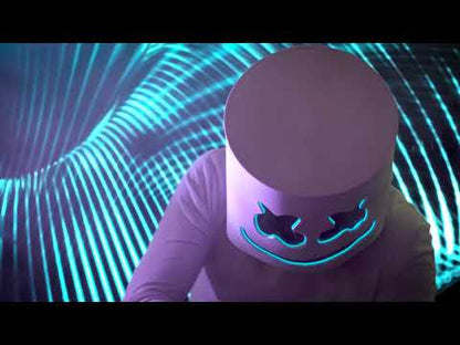 Mask DJ Marshmallow LED Purple Adult
