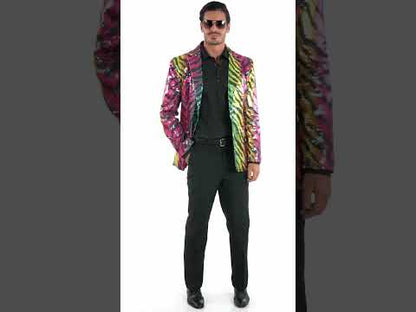 Sacou de paiete pentru tigru curcubeu pentru adulți