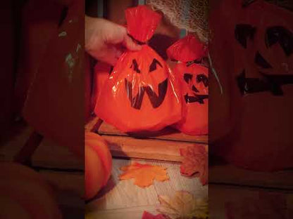 20 pungi de plastic cu dovleac 15 x 20 cm