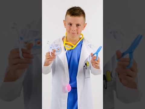 Kit de docteur 10 pièces bleu