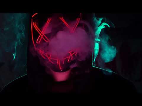 Masque led lumineux bleu adulte