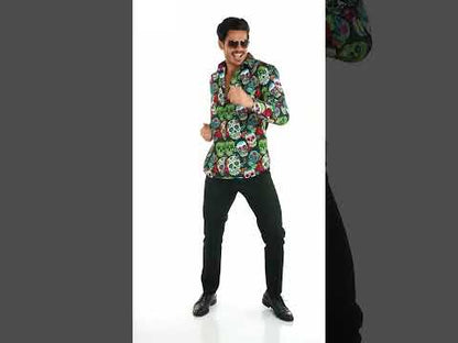 Chemise Dia de los muertos homme