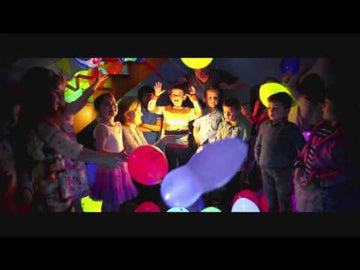 5 baloane cu LED purpuriu Illooms